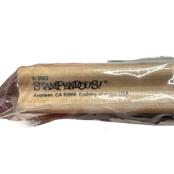 Vintage Angelica Praying Angel STAMPENDOUS Rubber Stamp Wood 2002 Wire Works - Picture 4 of 6